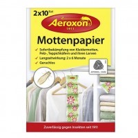 Бумажные листы Aeroxon от моли меховых и ковровых жучков 2х10